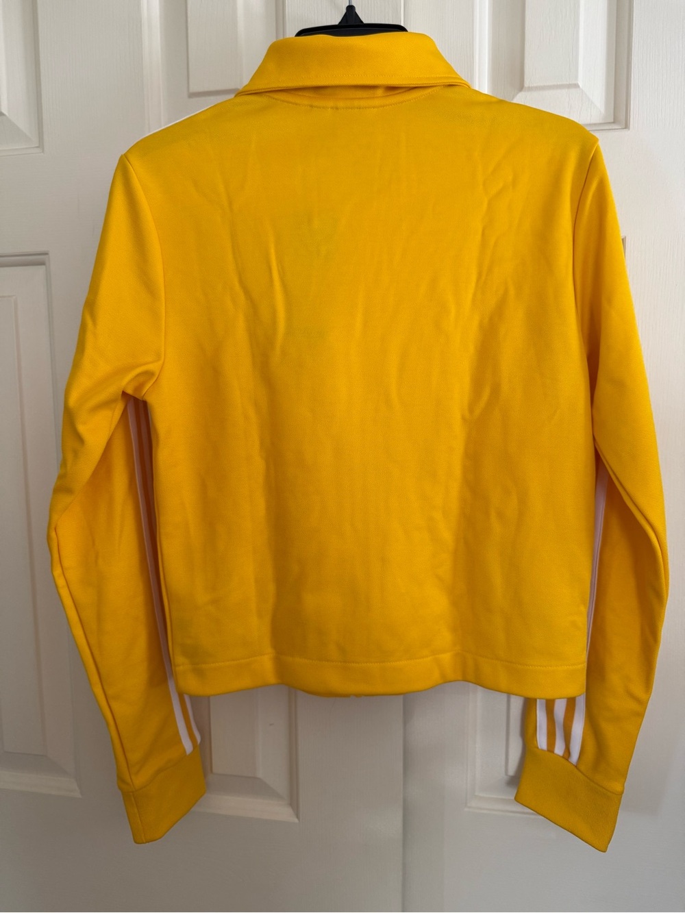 adidas Yellow Women's Three-Stripe Track Jacket - Picture 3 of 4